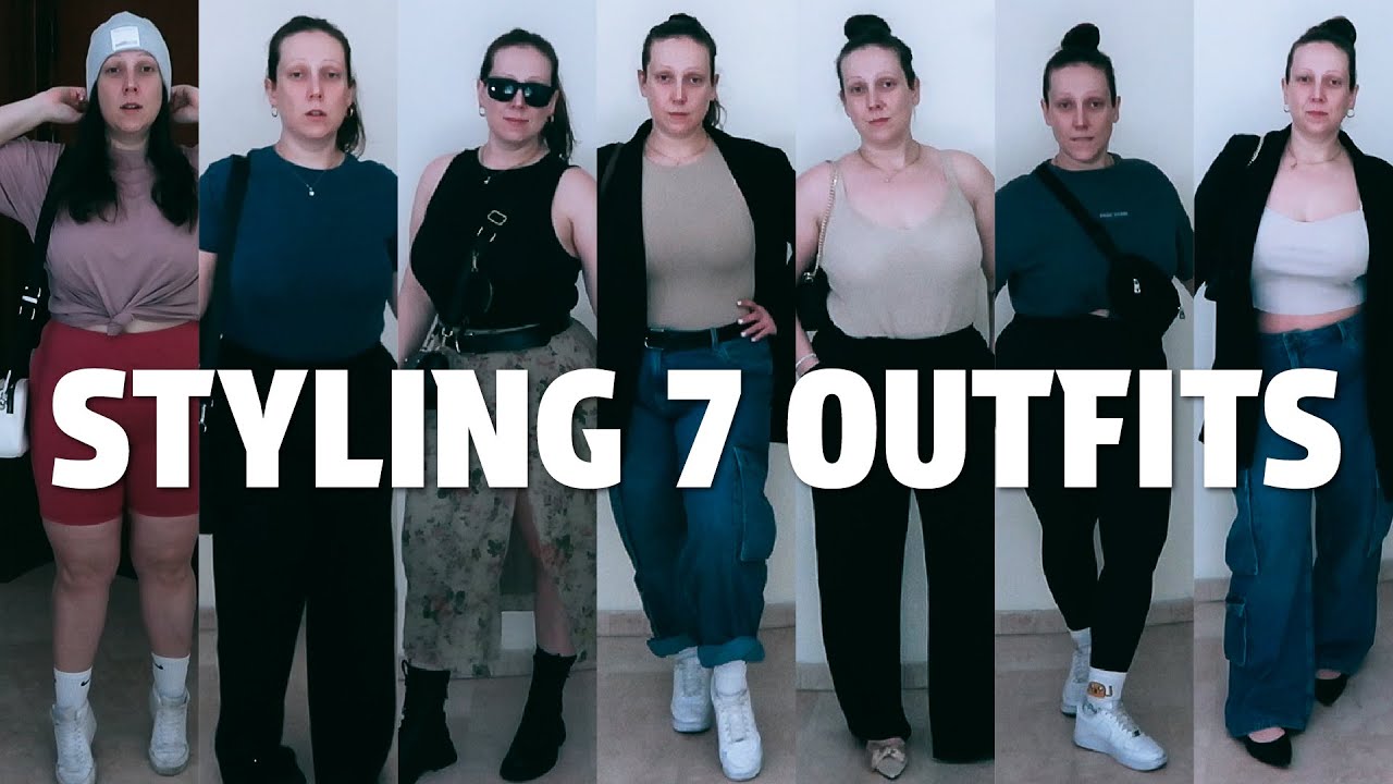 Styling 7 outfits - part 2. Using only the clothes I already have in my ...