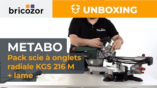 UNBOXING : Pack scie à onglets radiale 1500W KGS 216 M + lame by Bricozor 95 views 1 month ago 4 minutes, 24 seconds