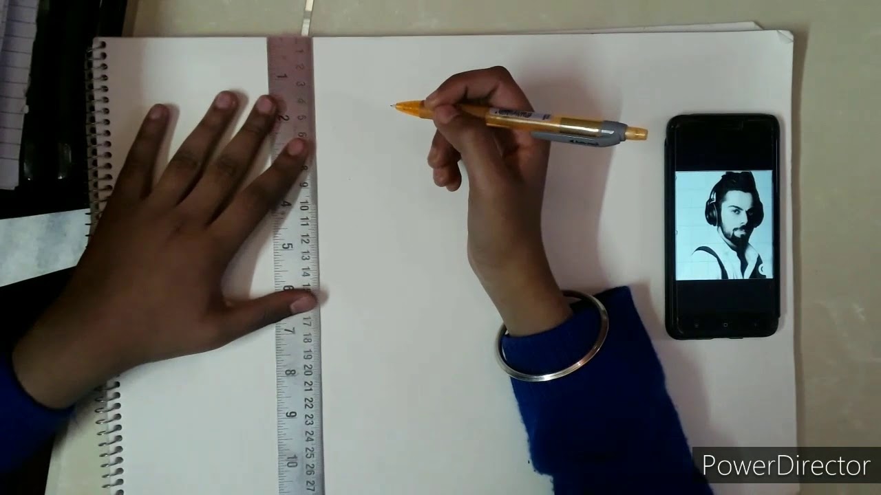 How to draw outlines from phone using Grid method - YouTube