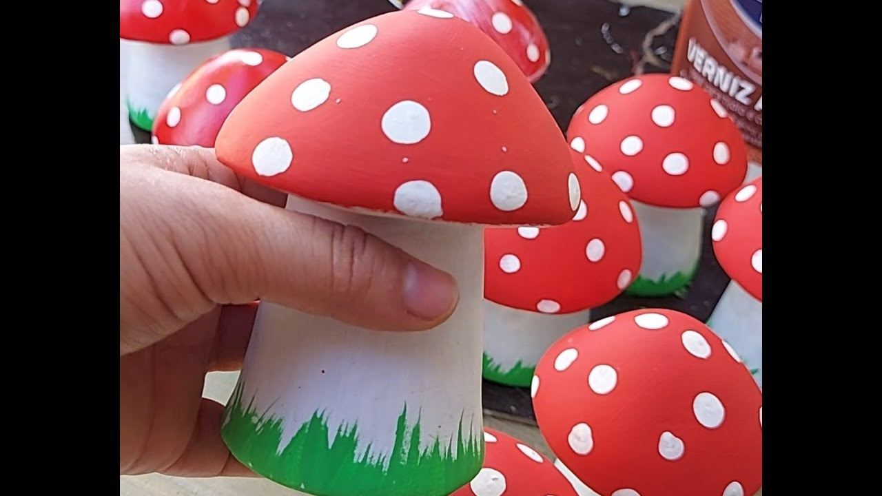 Como fazer cogumelos de cimento