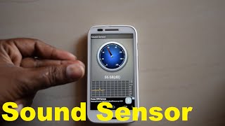 Moto e Sound Sensor Test