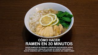 Cómo hacer shio ramen en 30 minutos