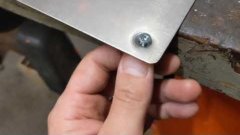 flush mounted screws in sheet metal