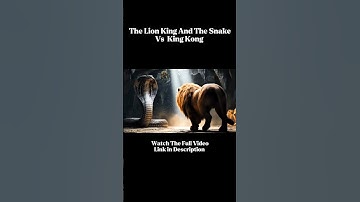 Epic Jungle Battle: King Kong Vs The Black Snake 🐍 🦍🐶 |Bigfoot vs Dinosaur AI Movie Scene