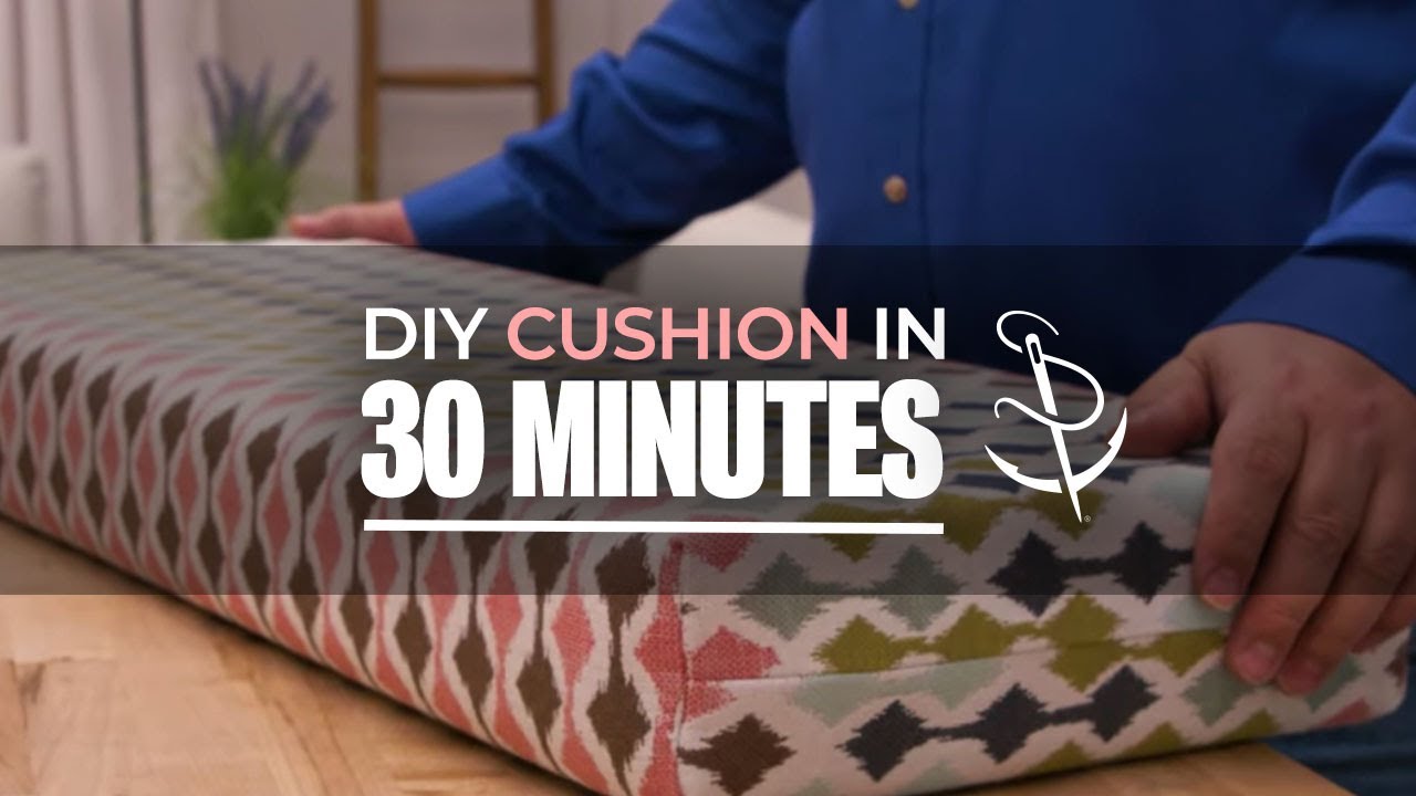 How to Sew a Bench Pillow - free bench cushion sewing tutorial