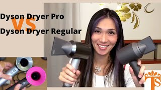 Dyson SuperSonic Hair Dryer Pro Edition VS Regular, Professional  HAIRSTYLIST REVIEW