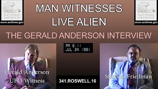 1947 UFO Witness - Interview of Gerald Anderson HD - Improved Audio