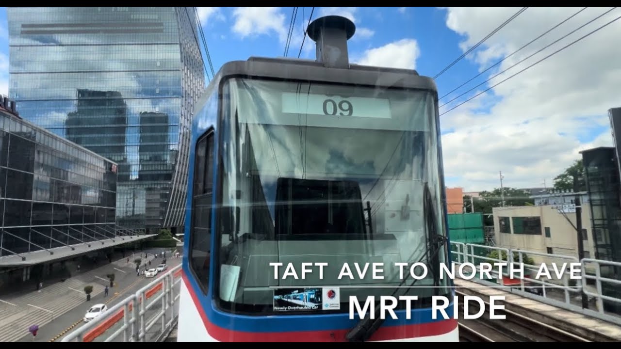 Virtual Tour | MRT Ride | Taft Avenue to North Avenue - YouTube