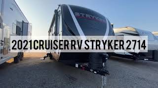 2021 Cruiser RV Stryker Trailer ST 2714 Upgraded with Onan Generator!