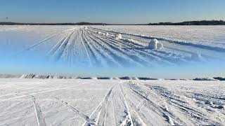 Driving on White Bear Lake (Minnesota)