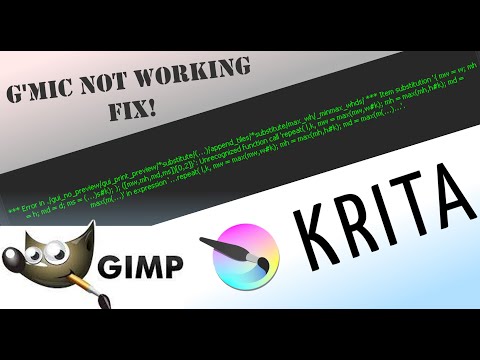 How to fix Gmic in krita and GIMP easy!