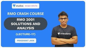 L17: RMO 2001 Solutions and Analysis | RMO Crash Course 2019 | Prashant Jain
