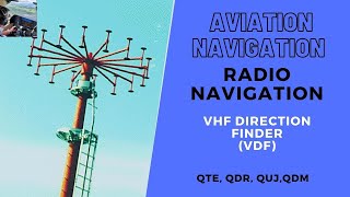 CPL/ATPL Radio Navigation | VHF Direction Finder (VDF) | BEST EXPLANATION OF QTE, QDR, QUJ & QDM 🤩