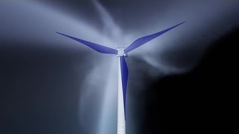 Simulation Of The Airflow Around A Wind Turbine | Motion Graphics - Videohive template