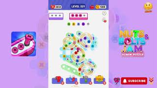 Unscrew It: Nuts & Bolts Jam - Level 221 - Gameplay walkthrough
