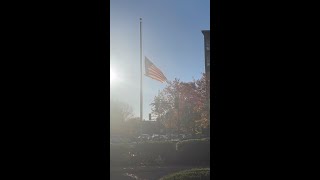 Why are flags at half staff?