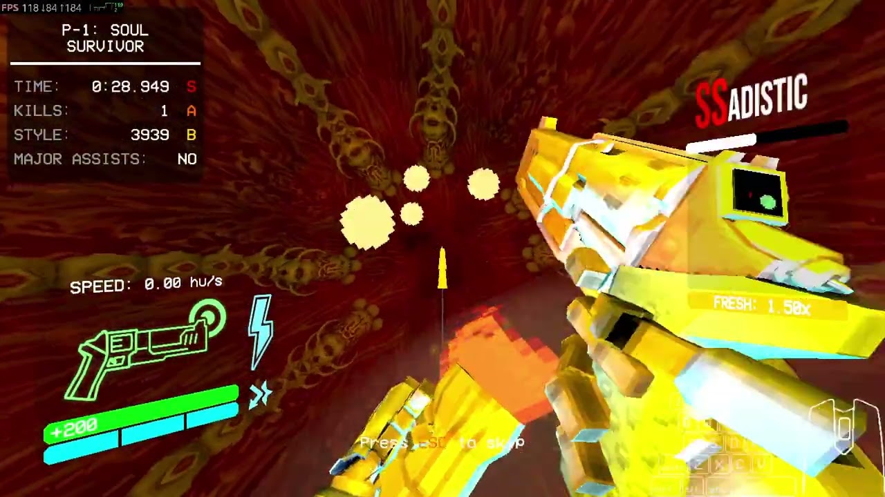 Ultrakill: P-1 Any% in 