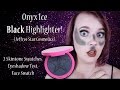 Onyx Ice (BLACK Highlighter!) Jeffree Star Cosmetics Face Swatches, Use, & Review