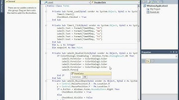How to make a Digital Clock Desktop Gadget using VB.NET