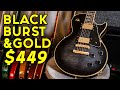 BLACK BURST BUDGET LP Guitar From AIO Packs On The Value