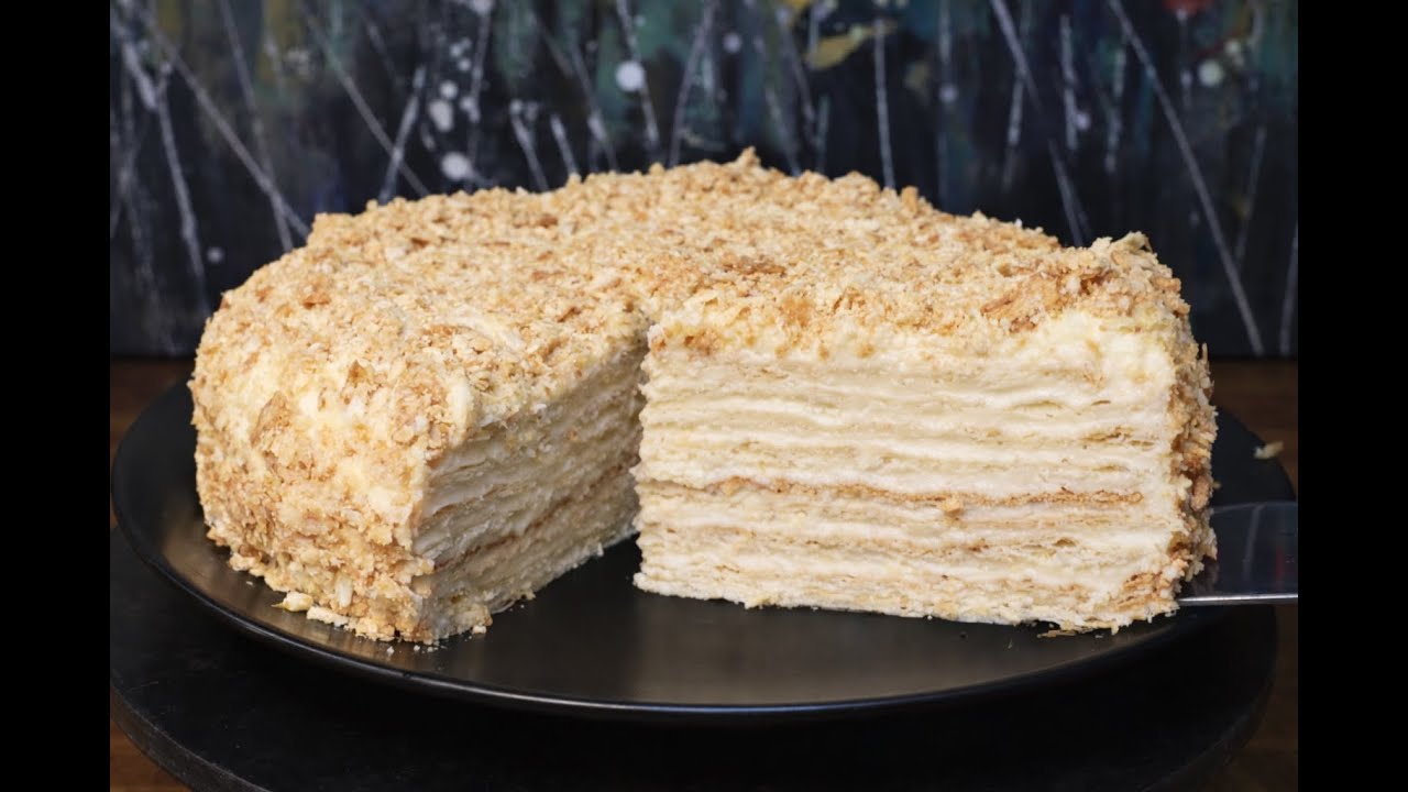 Napoleon Cake – less sweet, classic recipe
