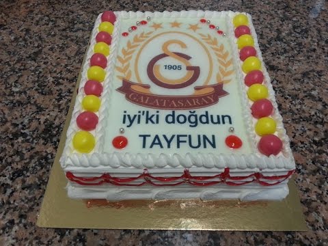 Galatasaray Temalı Pasta Yapımı [HD]
