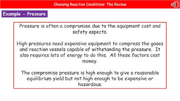 OCR Gateway A C5.3.3 - Choosing Reaction Conditions