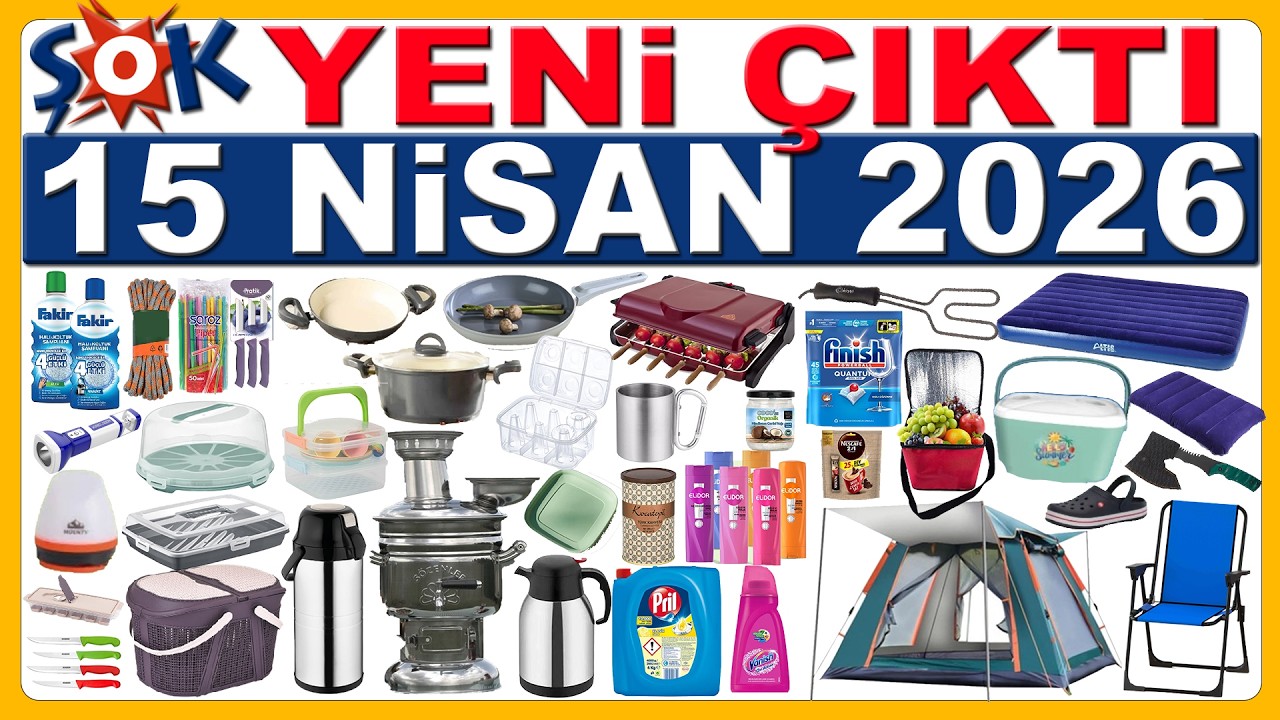 ŞOK 15 NİSAN 2026 | PİKNİK VE KAMP ÜRÜNLERİ | ŞOK İNDİRİMLERİ BU HAFTA | ŞOK AKTÜEL KATALOĞU