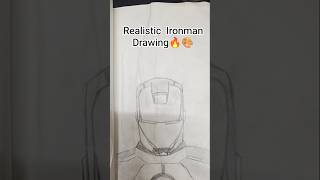 Realistic Ironman Drawing 🔥🎨 #art #drawing #trending #marvel #ironman #viral #shorts #sketch#anime