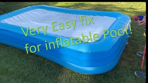 How to find and fix a hole in inflatable Pool