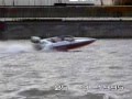 Speed boat piranha johnson 225 hp racing