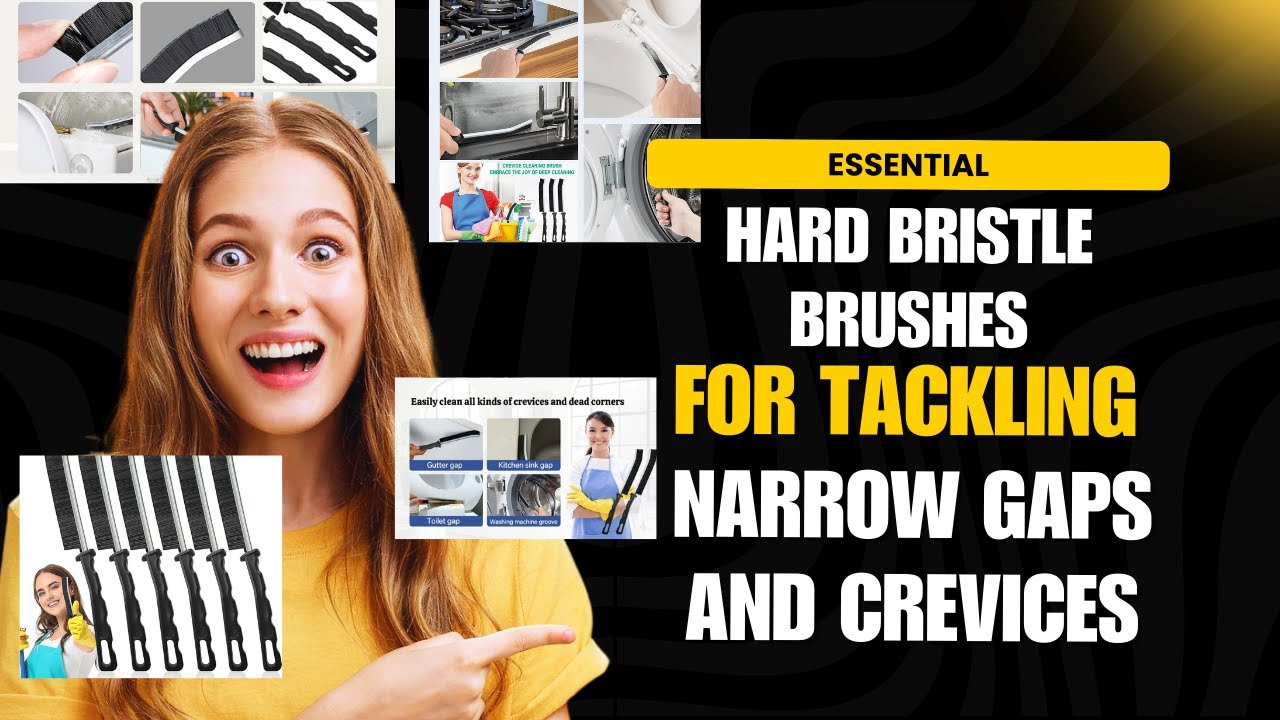 Effortlessly Clean Tight Spaces with Our Hard Bristle Crevice Brushes
