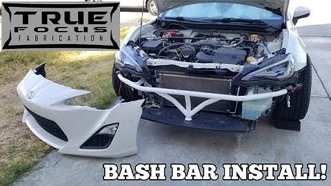 TrueFocusFab Bash bar with jacking point for Frs, Brz or GT86