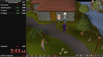 Old School Runescape Tutorial Island Any% in 2:53 [old WR]