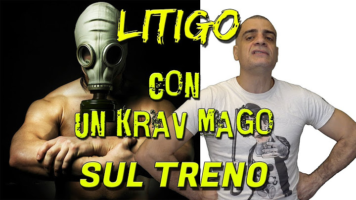 LITIGO CON UN KRAV MAGO SCUREGGIONE sul TRENO