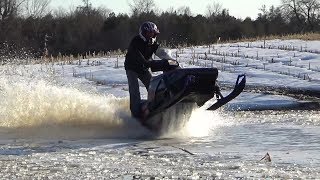 Yamaha Phazer Wheelies in Snow and Water 'Super Red'