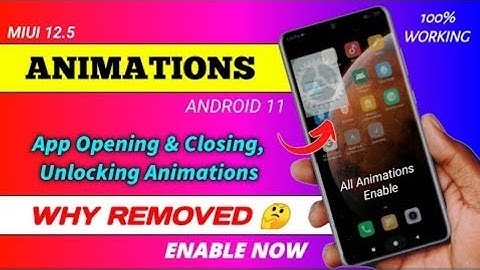 Officially Enable App Opening & Closing Animation on Redmi note 7/7Pro, Note 8, Note 9/Pro, note 10