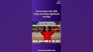Take control. Stay organized. Grow faster. 💼 With Mass Axis CRM, you don’t just manage your busines