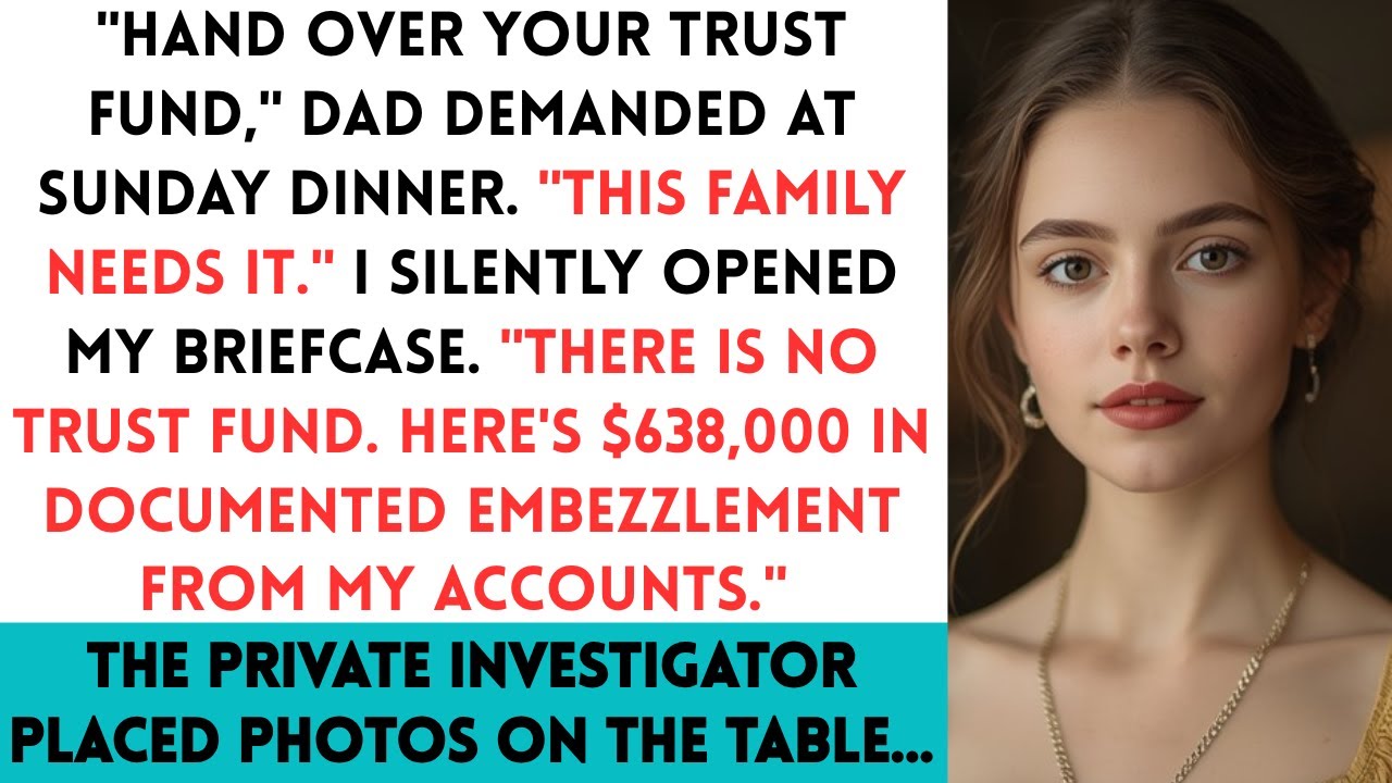 Dad Demanded My 'Trust Fund' At Dinner - Then I Showed Him The Embezzlement Report