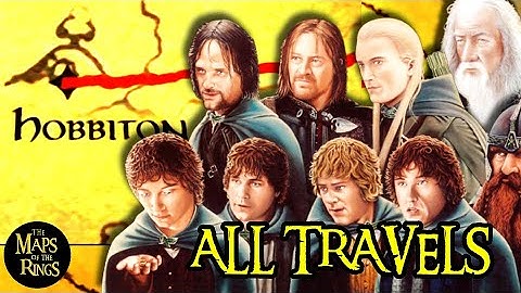 Full Map Travels | LOTR Fellowship of the Rings Movie