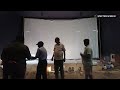 Largest cinema screen in india installation by spectro screen
