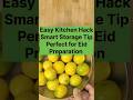 Lemon Storage Hack 🍋 | Store Lemon Juice for Eid | Easy Kitchen Tip