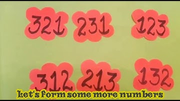 Forming 3-digit numbers