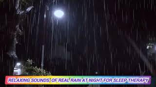 Rain relaxation at night for those who have trouble sleeping.real rain sounds for insomnia.