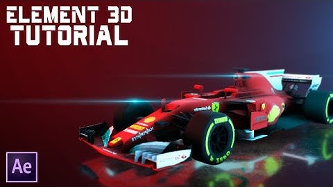 Element 3d Car Scene Speed Art | After Effects Element 3D