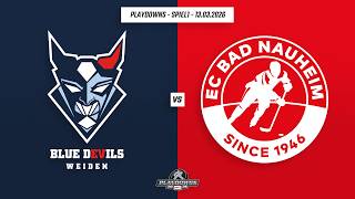 Playdowns Runde1 | Spiel1 | DEL2 | Blue Devils Weiden vs. EC Bad Nauheim | Game Highlights