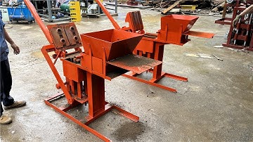 small mud manual earth eco brave brick maker QMR2-40 hand press clay soil interlocking block machine