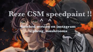reze & bomb devil - csm speedpaint