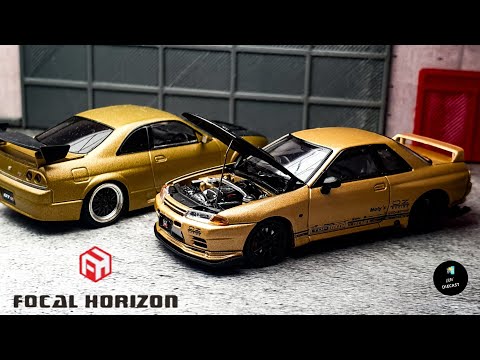 ミニカー FH GTR TOP SECRET VR32 focal horizon NISSAN SKYLINE GT-R R32 TOP SECRET VR32 (GOLD) FOCAL HORIZON
