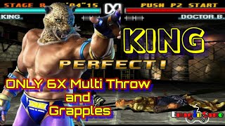 Tekken 3 - KING Arcade Perfect ONLY 6x multi throw and grapple | Then Movie